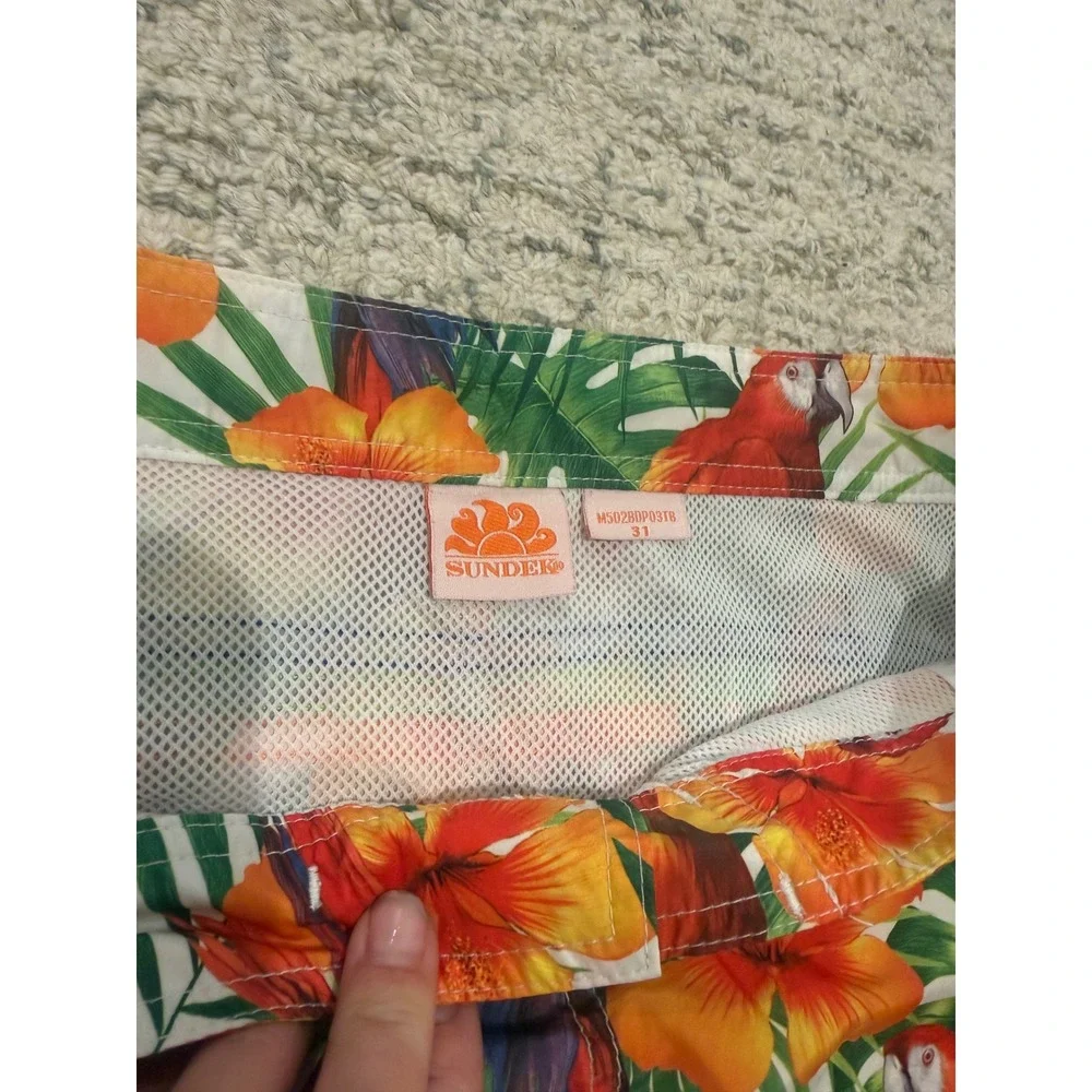 Men's sundek parrot rainbow board shorts
